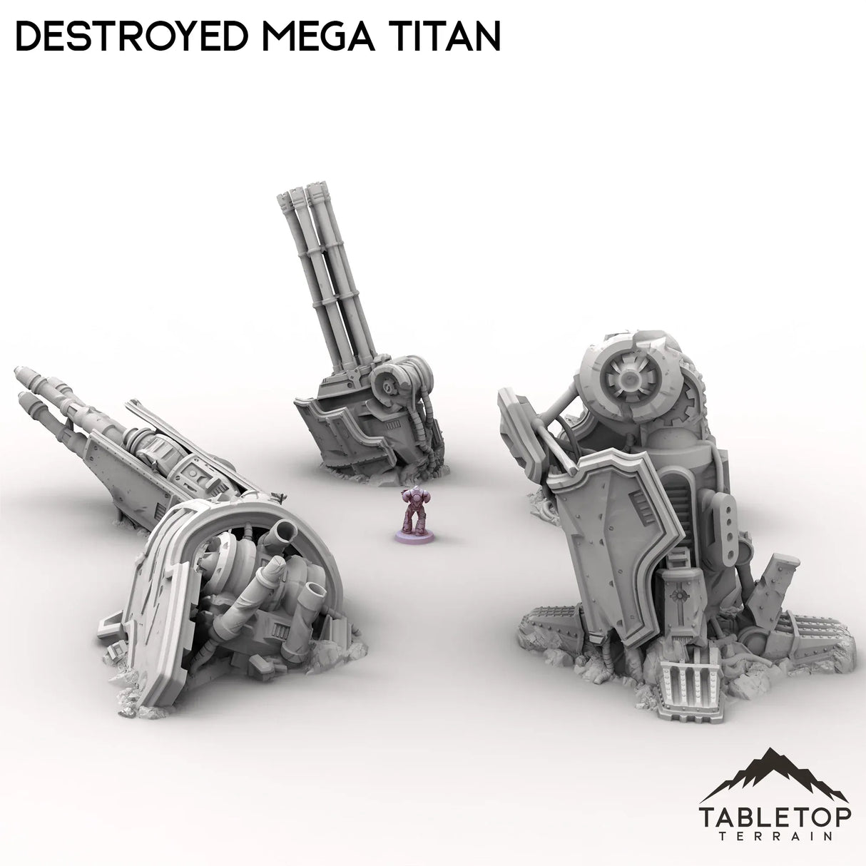 Tabletop Terrain Ruins Destroyed Mega Titan