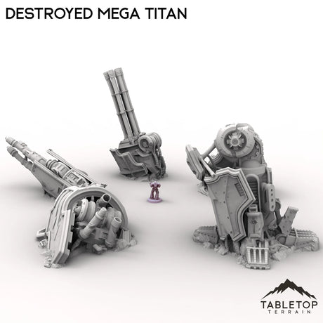 Tabletop Terrain Ruins Destroyed Mega Titan