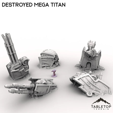 Tabletop Terrain Ruins Destroyed Mega Titan