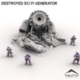 Tabletop Terrain Ruins Destroyed Sci Fi Generator