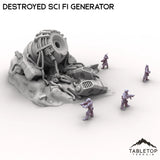 Tabletop Terrain Ruins Destroyed Sci Fi Generator