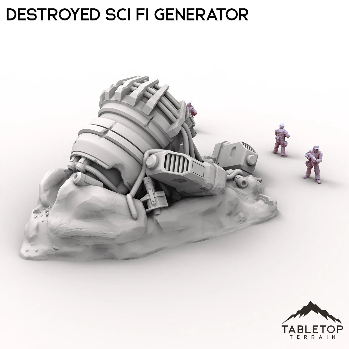 Tabletop Terrain Ruins Destroyed Sci Fi Generator