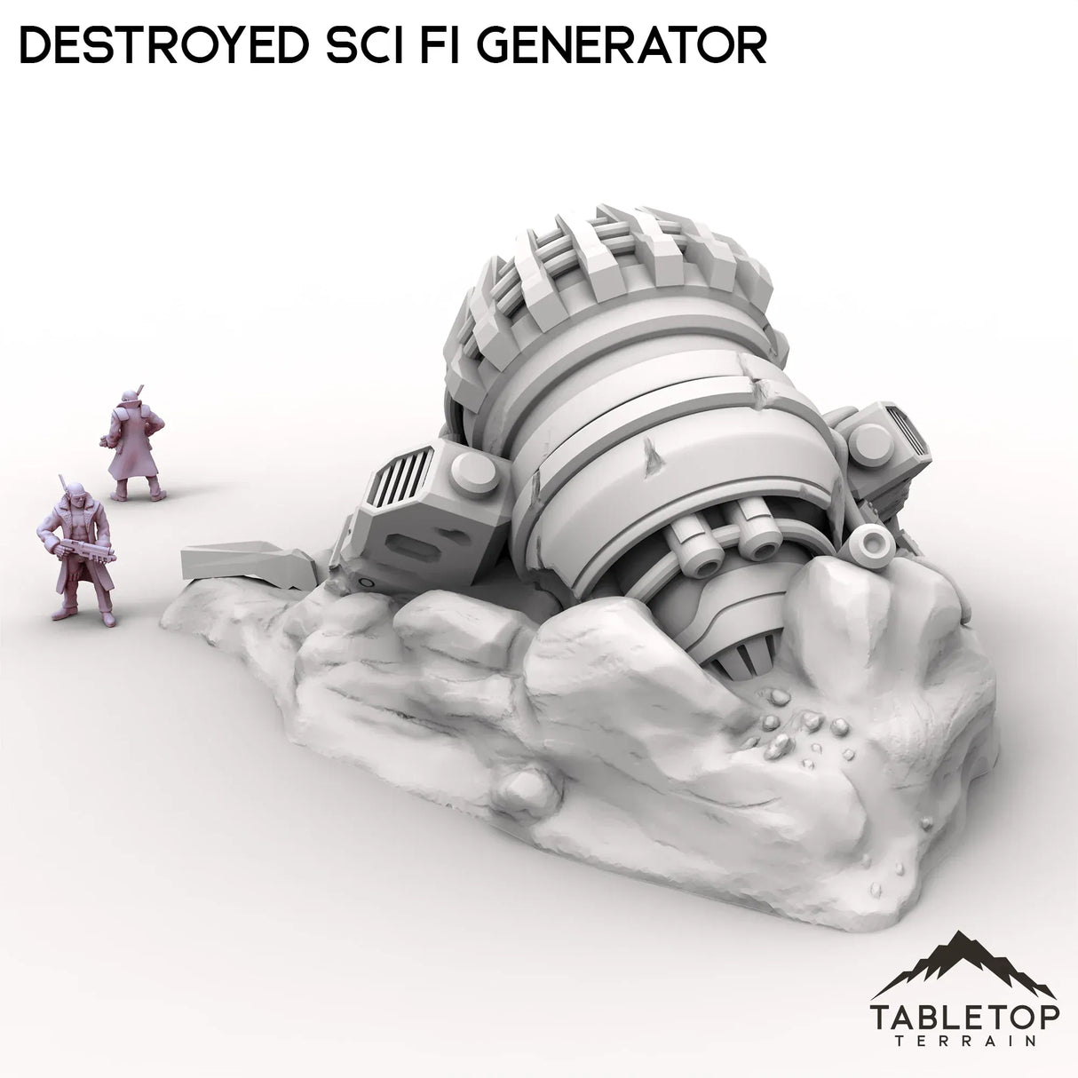Tabletop Terrain Ruins Destroyed Sci Fi Generator