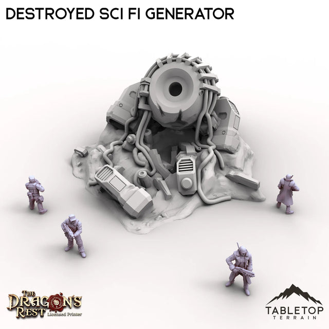 Tabletop Terrain Ruins Destroyed Sci Fi Generator