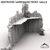 Tabletop Terrain Ruins Destroyed Warehouse Front Walls