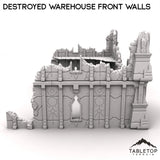 Tabletop Terrain Ruins Destroyed Warehouse Front Walls