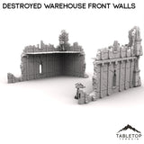 Tabletop Terrain Ruins Destroyed Warehouse Front Walls