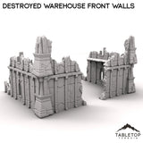 Tabletop Terrain Ruins Destroyed Warehouse Front Walls