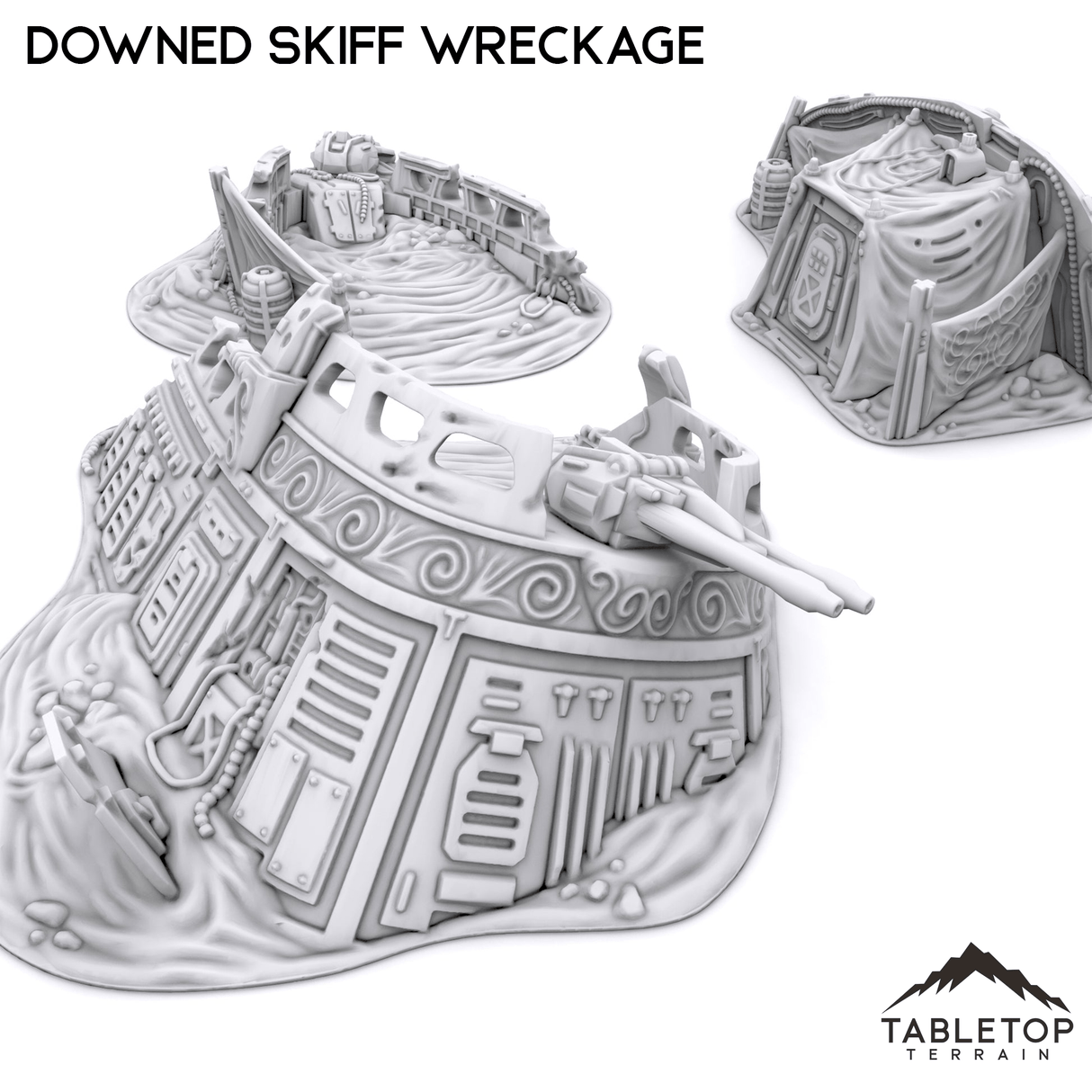 Tabletop Terrain Ruins Downed Skiff Wreckage