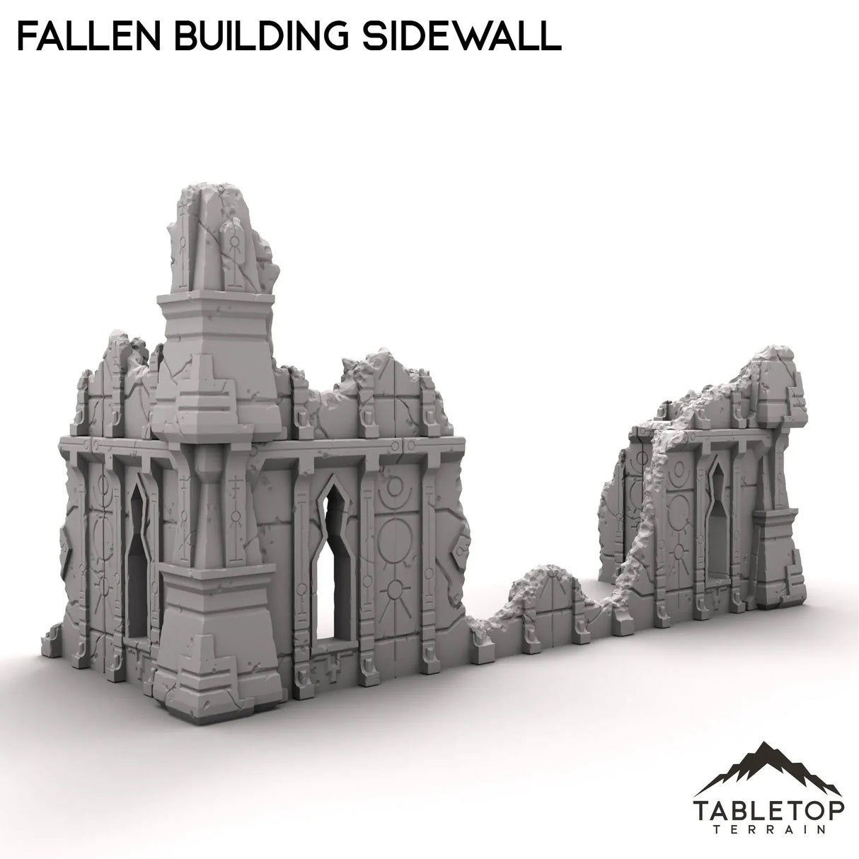 Tabletop Terrain Ruins Fallen Building Sidewall