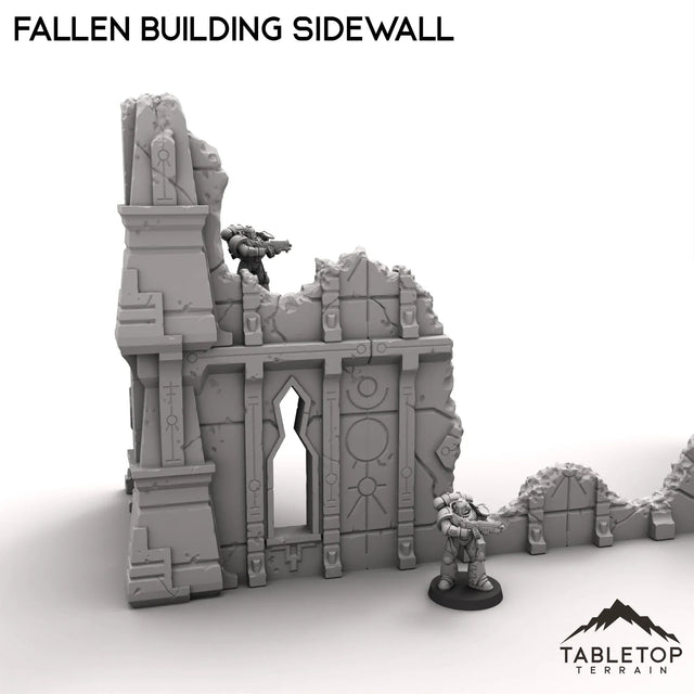 Tabletop Terrain Ruins Fallen Building Sidewall