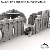 Tabletop Terrain Ruins Fallen City Building Outline Walls