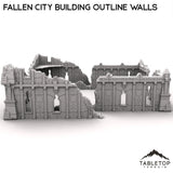 Tabletop Terrain Ruins Fallen City Building Outline Walls