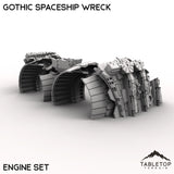 Tabletop Terrain Ruins Gothic Spaceship Wreck