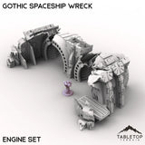 Tabletop Terrain Ruins Gothic Spaceship Wreck