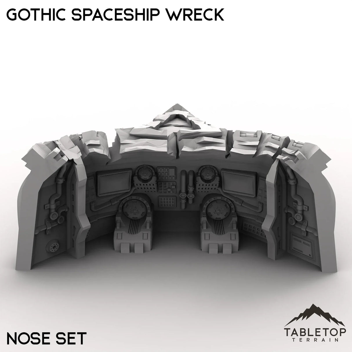 Tabletop Terrain Ruins Gothic Spaceship Wreck