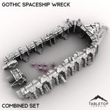 Tabletop Terrain Ruins Gothic Spaceship Wreck