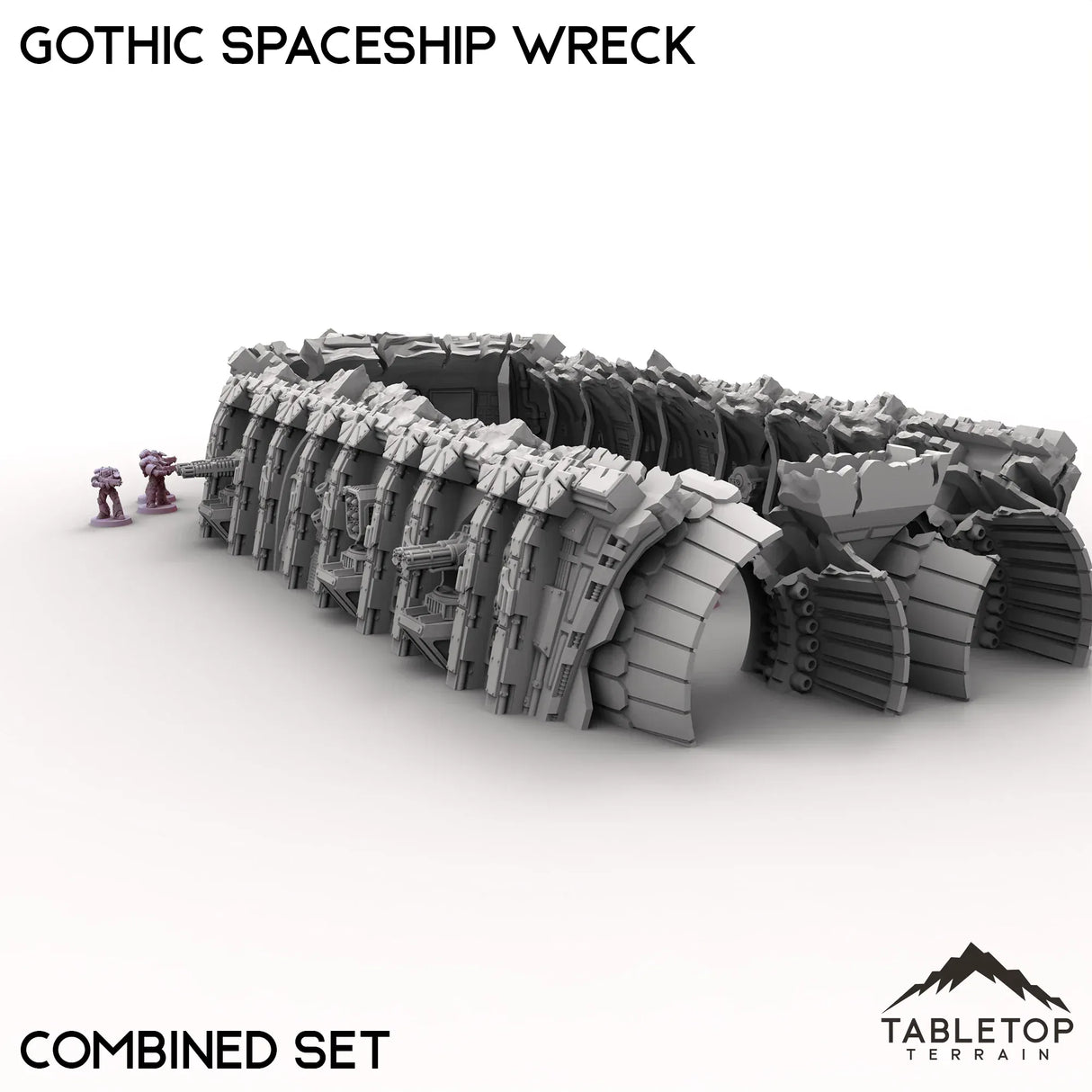 Tabletop Terrain Ruins Gothic Spaceship Wreck