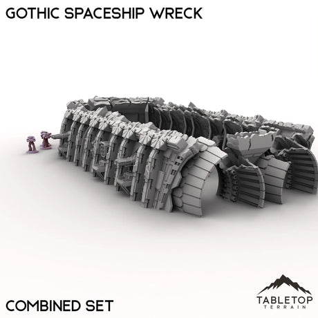 Tabletop Terrain Ruins Gothic Spaceship Wreck