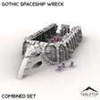 Tabletop Terrain Ruins Gothic Spaceship Wreck