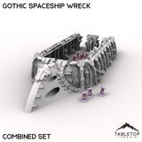 Tabletop Terrain Ruins Gothic Spaceship Wreck