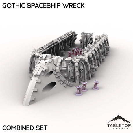 Tabletop Terrain Ruins Gothic Spaceship Wreck