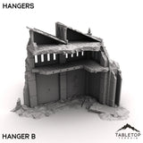 Tabletop Terrain Ruins Hangars - Phoebian V Airfield