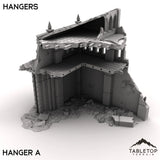 Tabletop Terrain Ruins Hangars - Phoebian V Airfield