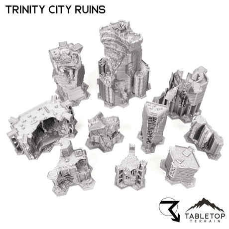 Tabletop Terrain Ruins HEXTECH Trinity City Ruins - 6mm