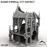 Tabletop Terrain Ruins House 1 / 32mm Ruined Imperial City District
