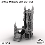 Tabletop Terrain Ruins House 4 / 32mm Ruined Imperial City District