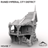 Tabletop Terrain Ruins House 7 / 32mm Ruined Imperial City District