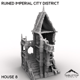Tabletop Terrain Ruins House 8 / 32mm Ruined Imperial City District