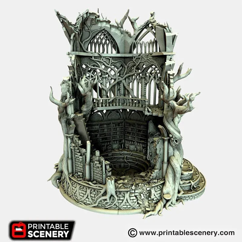 Tabletop Terrain Ruins Lost Library of Ithillia - Elven Ruins