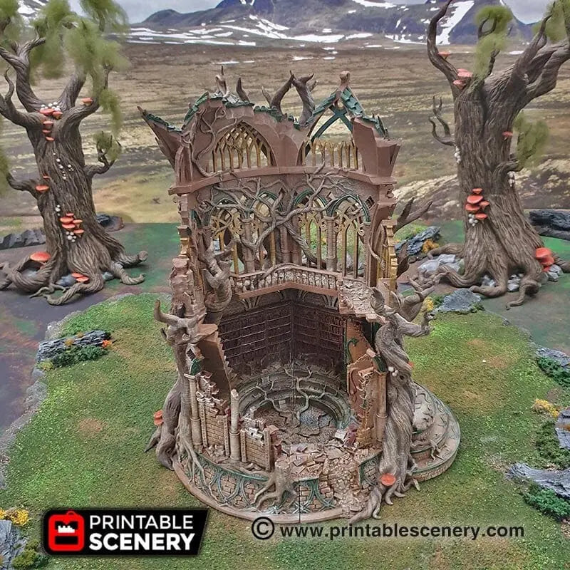 Tabletop Terrain Ruins Lost Library of Ithillia - Elven Ruins