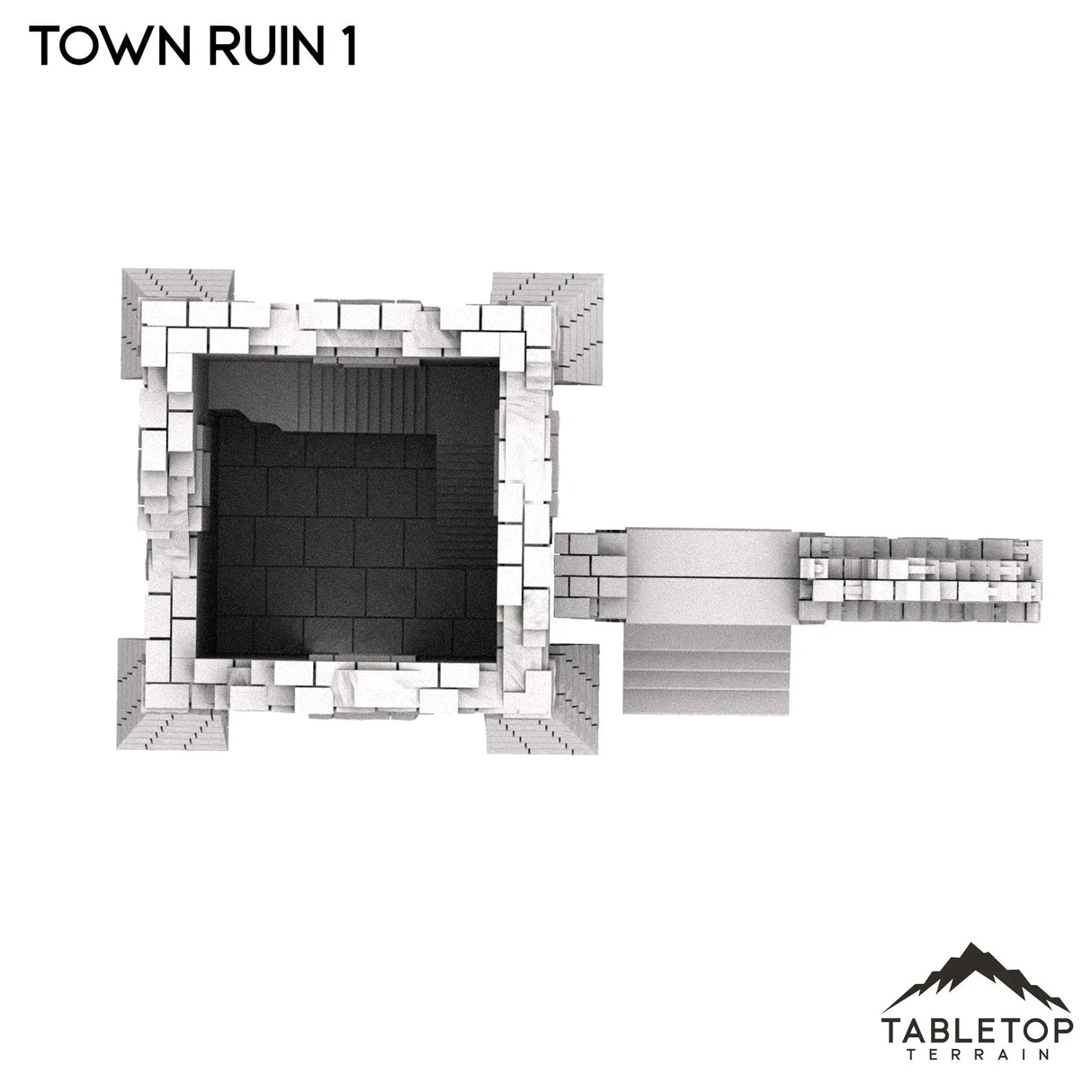 Tabletop Terrain Ruins Monte Cassino Town Ruin 1