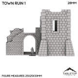 Tabletop Terrain Ruins Monte Cassino Town Ruin 1