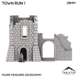 Tabletop Terrain Ruins Monte Cassino Town Ruin 1