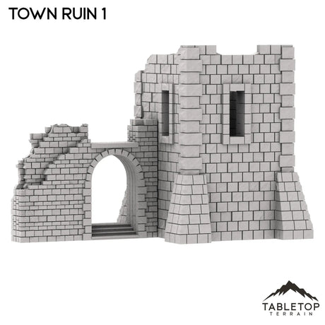 Tabletop Terrain Ruins Monte Cassino Town Ruin 1