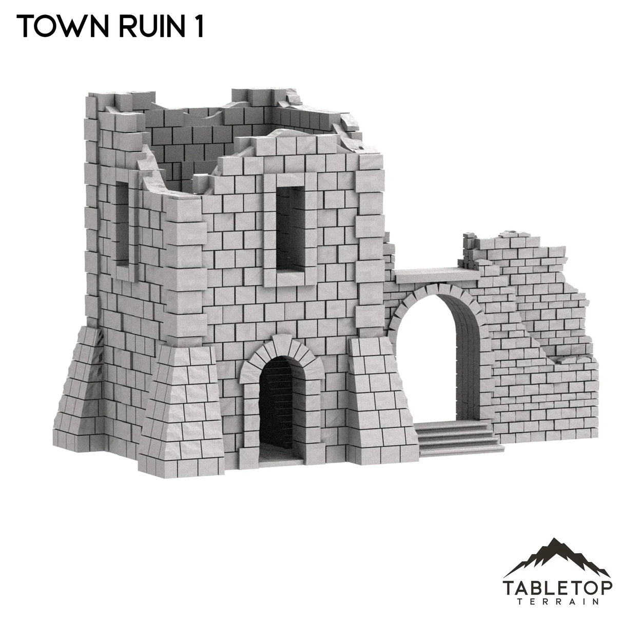 Tabletop Terrain Ruins Monte Cassino Town Ruin 1