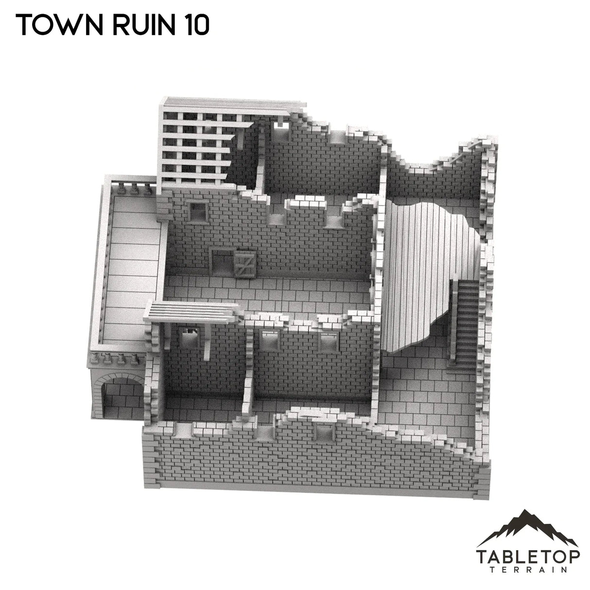 Tabletop Terrain Ruins Monte Cassino Town Ruin 10