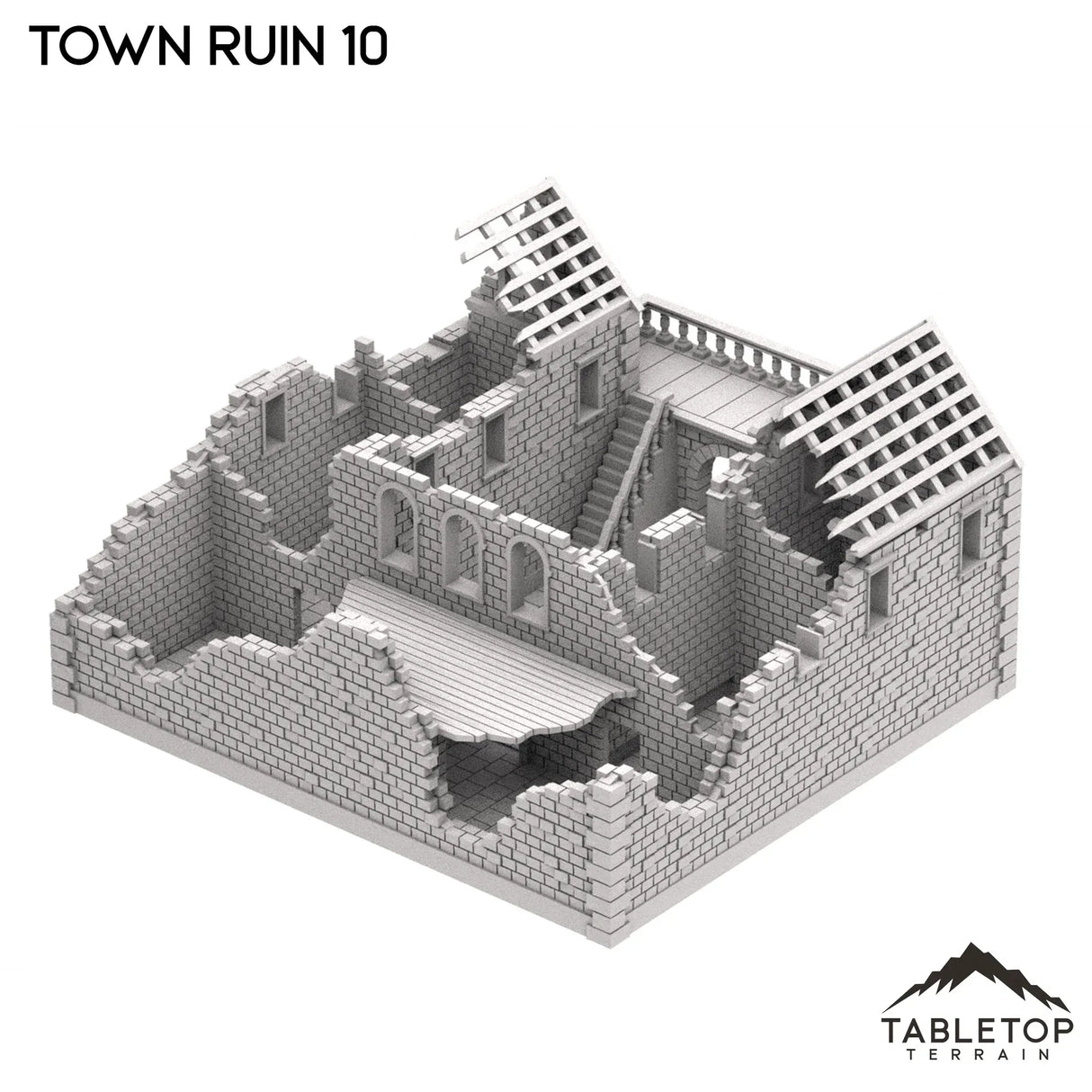 Tabletop Terrain Ruins Monte Cassino Town Ruin 10