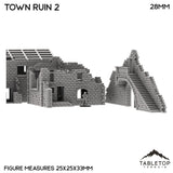 Tabletop Terrain Ruins Monte Cassino Town Ruin 2