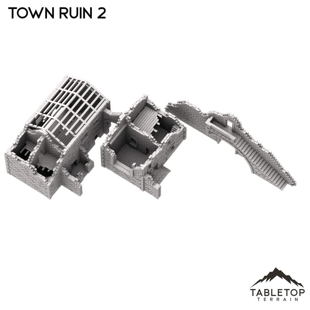 Tabletop Terrain Ruins Monte Cassino Town Ruin 2