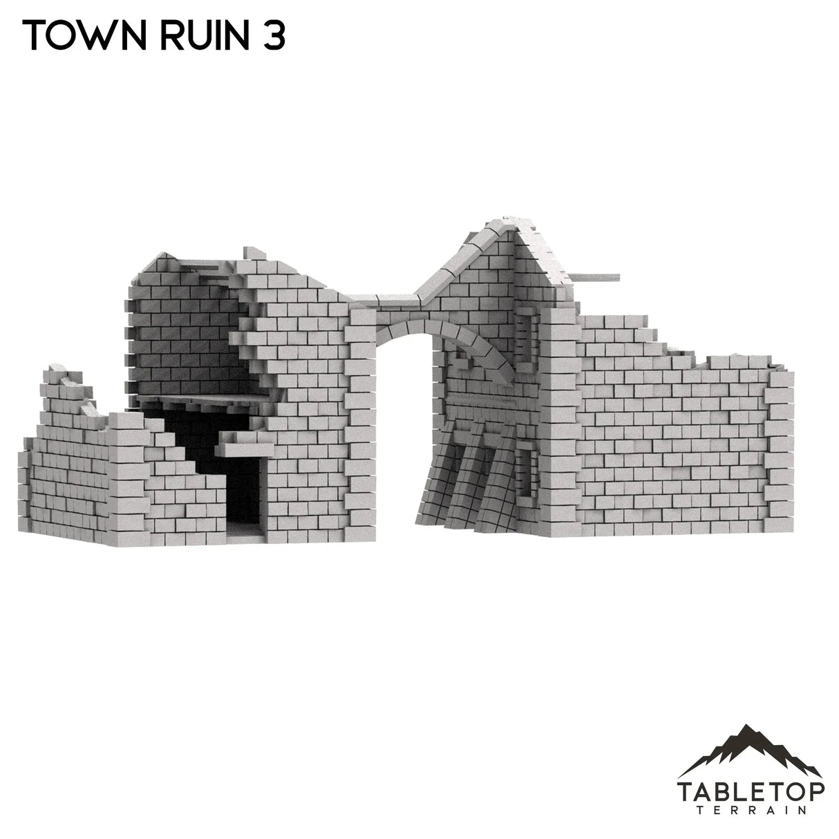 Tabletop Terrain Ruins Monte Cassino Town Ruin 3