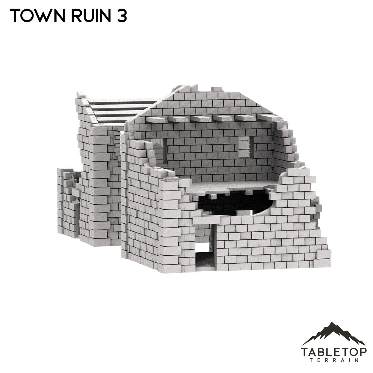 Tabletop Terrain Ruins Monte Cassino Town Ruin 3