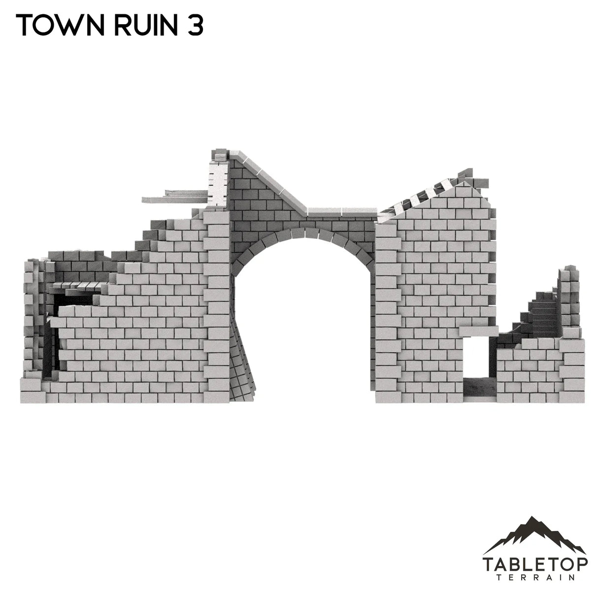 Tabletop Terrain Ruins Monte Cassino Town Ruin 3