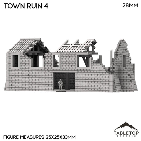 Tabletop Terrain Ruins Monte Cassino Town Ruin 4