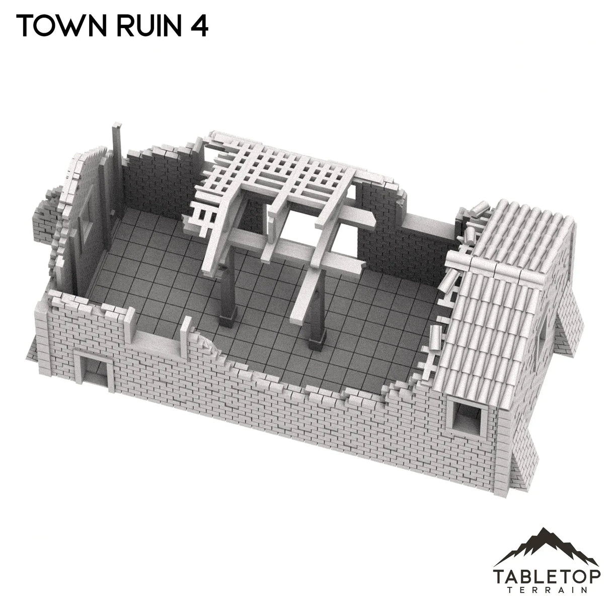 Tabletop Terrain Ruins Monte Cassino Town Ruin 4