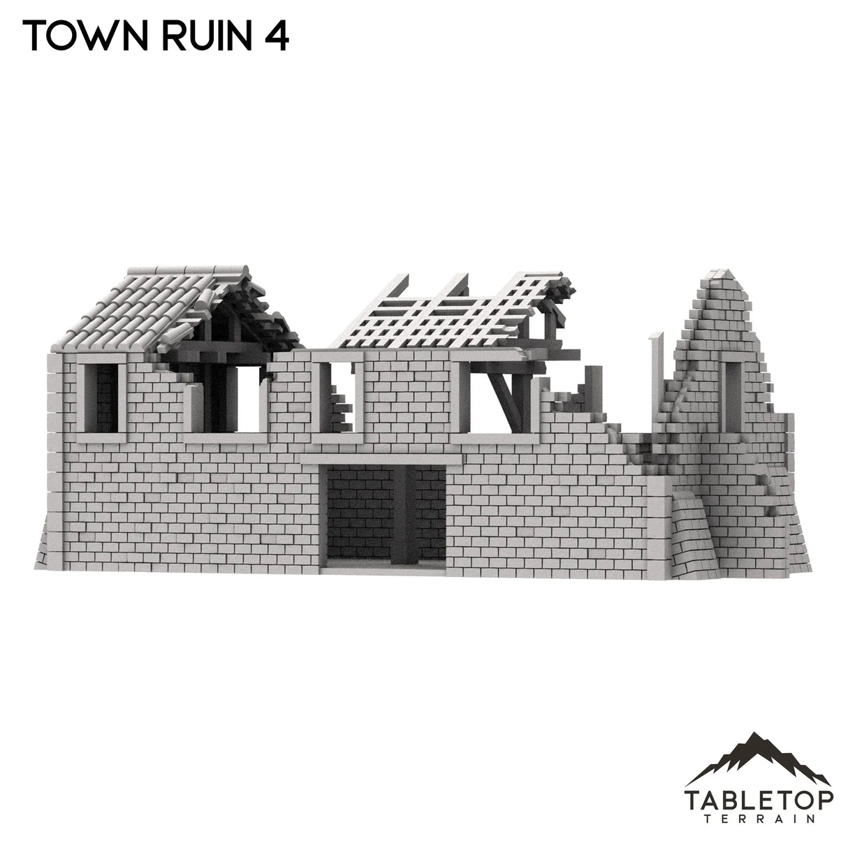 Tabletop Terrain Ruins Monte Cassino Town Ruin 4